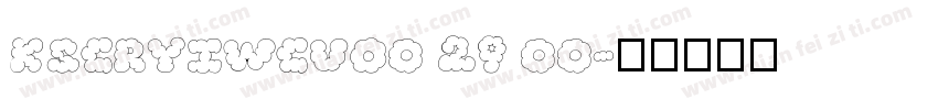 KSCRYIWCUO0 29 00字体转换